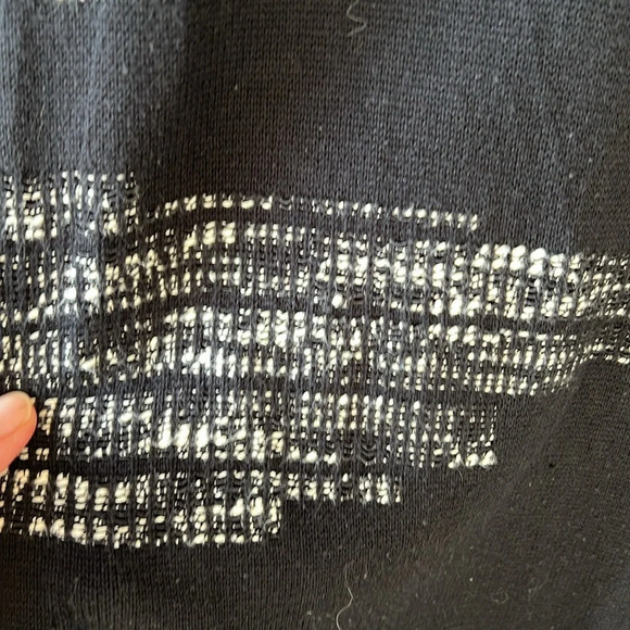 Chico’s Tweed Knit Long Line Contemporary Sweater Vest. Black White sz L - Picture 4 of 6